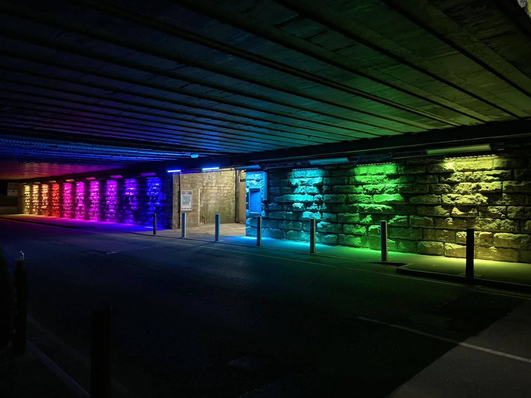 tunnel lighting design at Mirfield tunnel lighting design