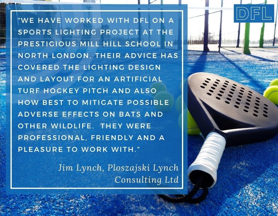 sports lighting design testimonial